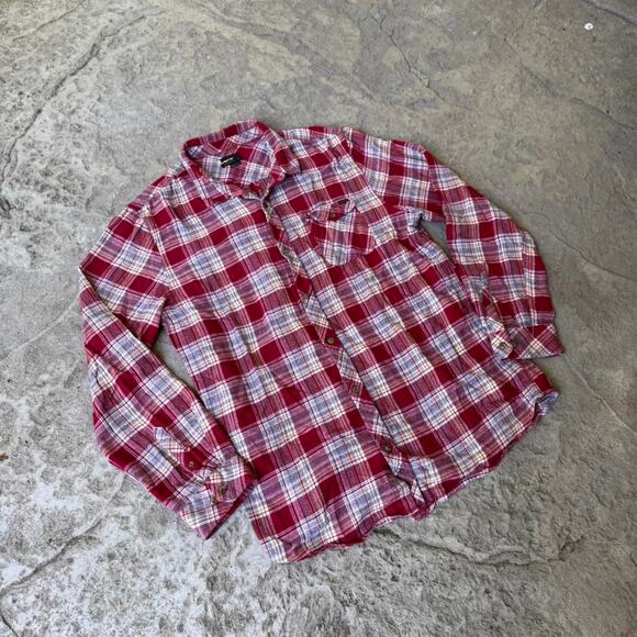 Y2K Red Olaid O’neill Plaid Longsleeve Button Down Shirt - Picture 6 of 8